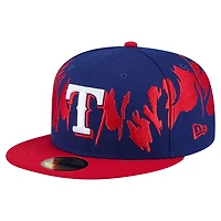 New Era Red Texas Rangers Retro Pattern 59FIFTY Fitted Hat