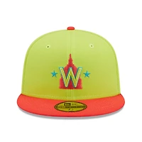 New Era /Red Washington Nationals 2008 Inaugural Season Cyber Highlighter 59FIFTY Fitted Hat