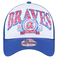 New Era Royal Atlanta Braves Trucker A-Frame 9FORTY Adjustable Hat