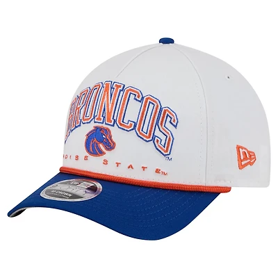 New Era Royal Boise State Broncos Arch Two-Tone Rope 9FORTY A-Frame M-Crown Adjustable Hat