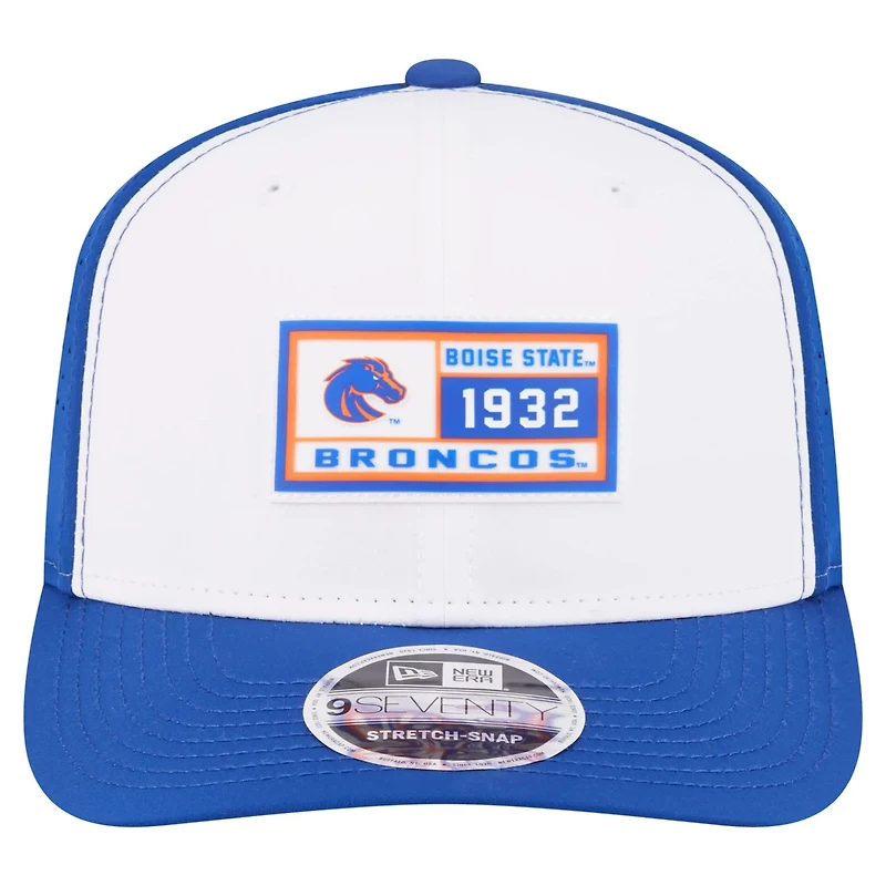 New Era Royal Boise State Broncos Perforated Patched 9SEVENTY Adjustable Hat