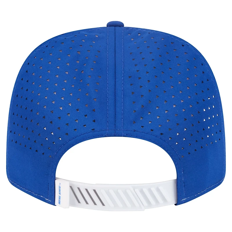 New Era Royal Boise State Broncos Perforated Patched 9SEVENTY Adjustable Hat