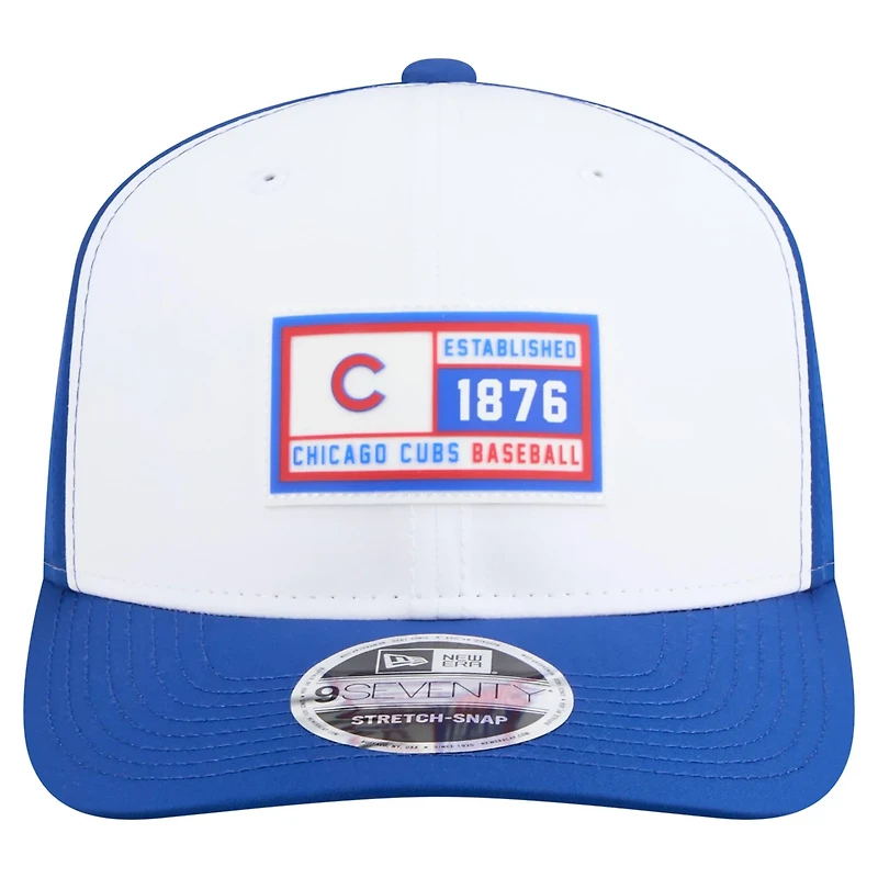 New Era Royal Chicago Cubs Established Patch 9SEVENTY Adjustable Hat