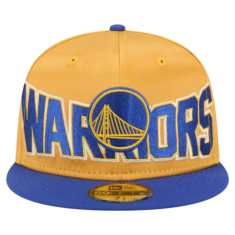 New Era Royal en State Warriors Satin Two-Tone 59FIFTY Fitted Hat