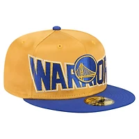 New Era Royal en State Warriors Satin Two-Tone 59FIFTY Fitted Hat