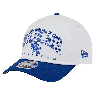 New Era Royal Kentucky Wildcats Arch Two-Tone Rope 9FORTY A-Frame M-Crown Adjustable Hat