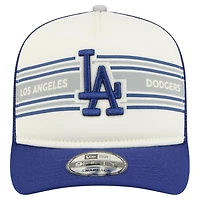 New Era Royal Los Angeles Dodgers Banner A-Frame 9FIFTY Trucker Snapback Hat