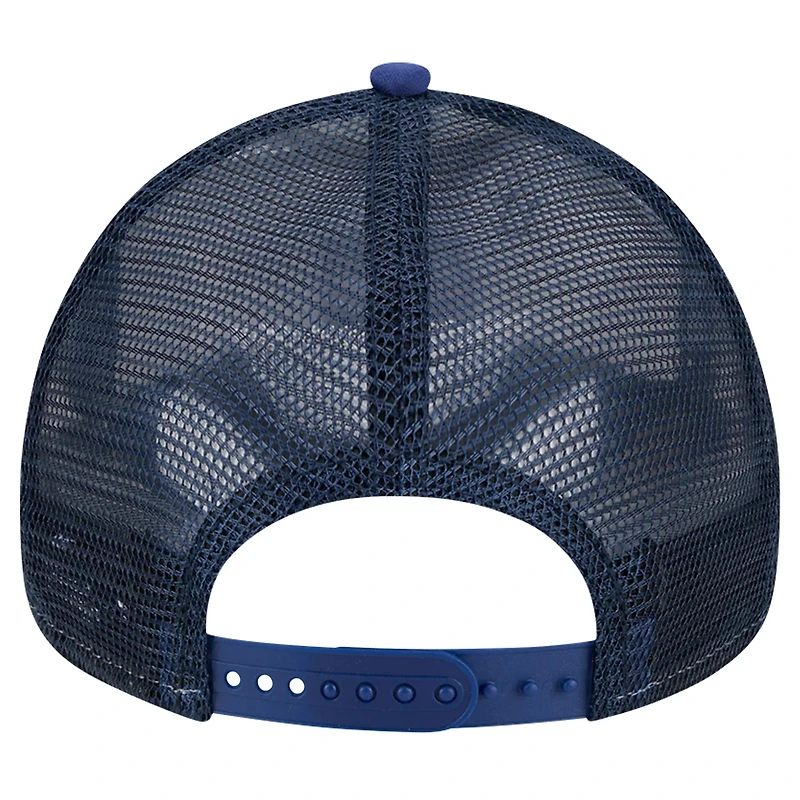 New Era Royal Los Angeles Dodgers Checkered Flag A-Frame Trucker 9FORTY Adjustable Hat