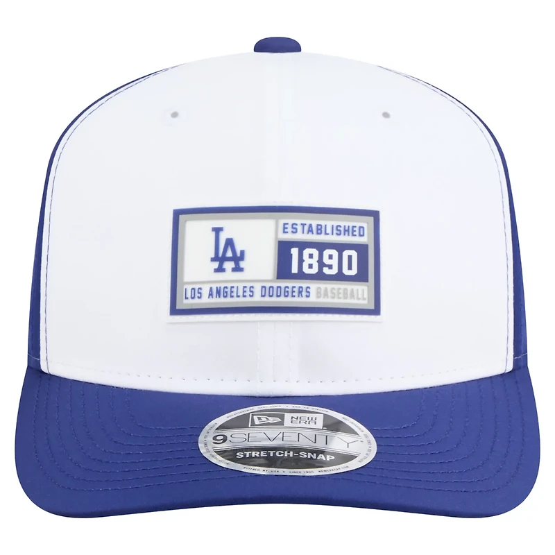 New Era Royal Los Angeles Dodgers Established Patch 9SEVENTY Adjustable Hat