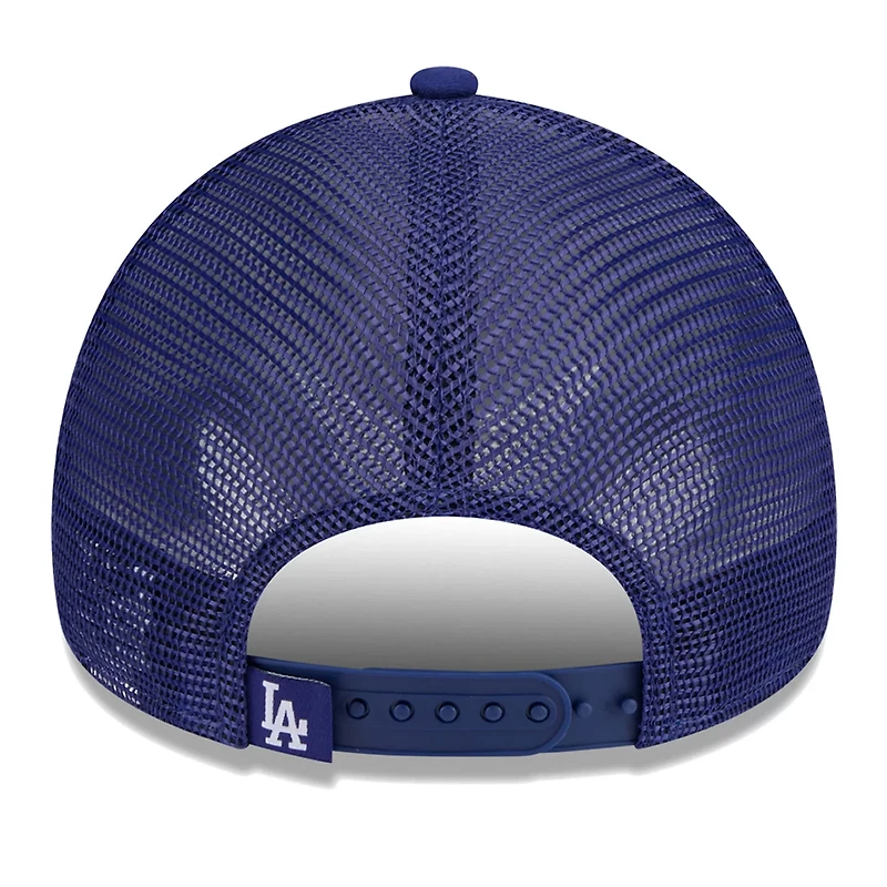 New Era Royal Los Angeles Dodgers Throwback Team Foam Front A-Frame Trucker 9FORTY Adjustable Hat