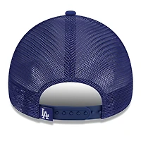 New Era Royal Los Angeles Dodgers Throwback Team Foam Front A-Frame Trucker 9FORTY Adjustable Hat