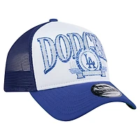 New Era Royal Los Angeles Dodgers Trucker A-Frame 9FORTY Adjustable Hat