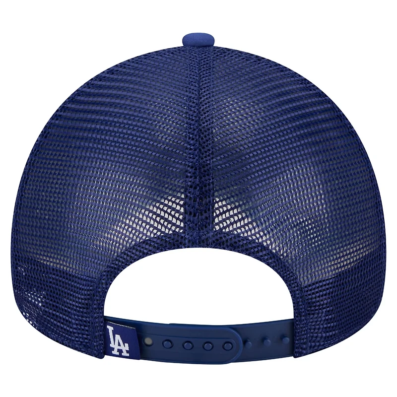 New Era Royal Los Angeles Dodgers Trucker A-Frame 9FORTY Adjustable Hat