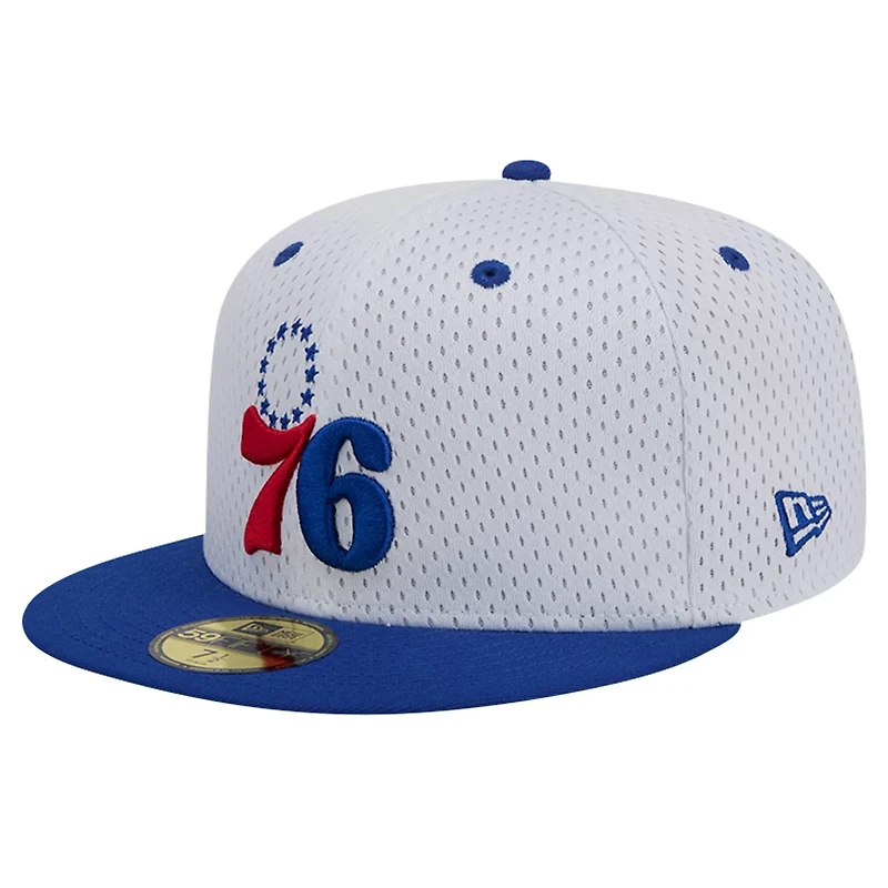 New Era /Royal Philadelphia 76ers Throwback 2Tone 59FIFTY Fitted Hat