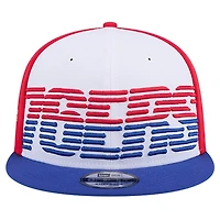 New Era Royal Philadelphia 76ers Throwback Gradient Tech Font 9FIFTY Snapback Hat