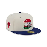 New Era Royal Philadelphia Phillies Bullpen Cart 59FIFTY Fitted Hat