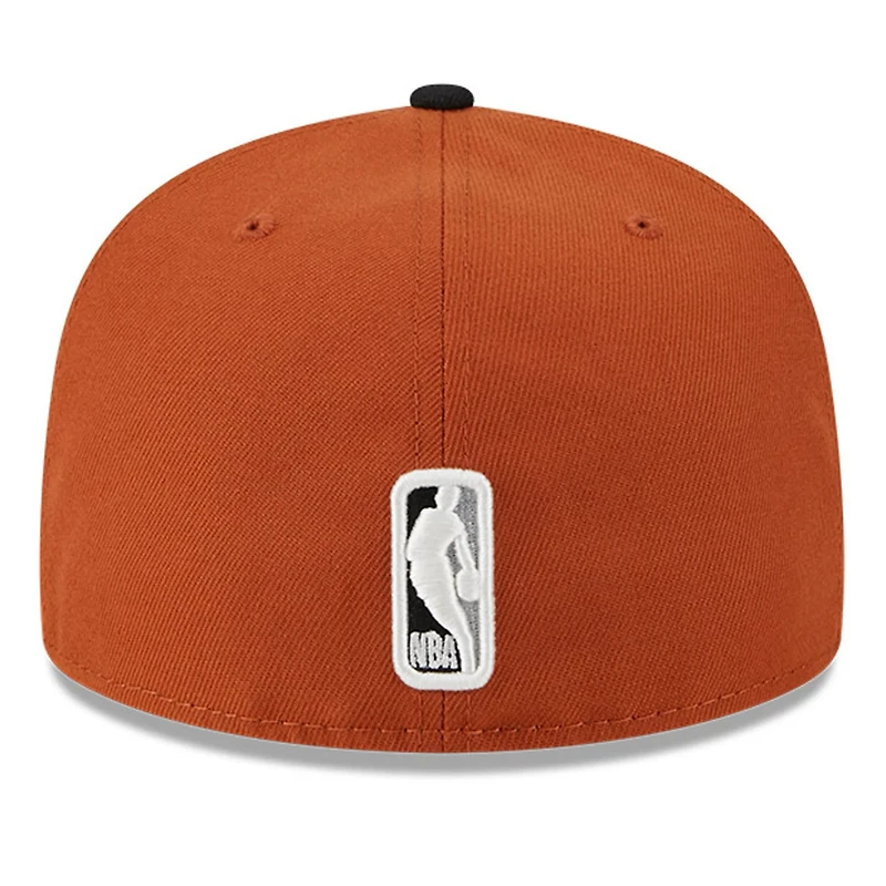 New Era Rust/ Brooklyn Nets Two-Tone 59FIFTY Fitted Hat