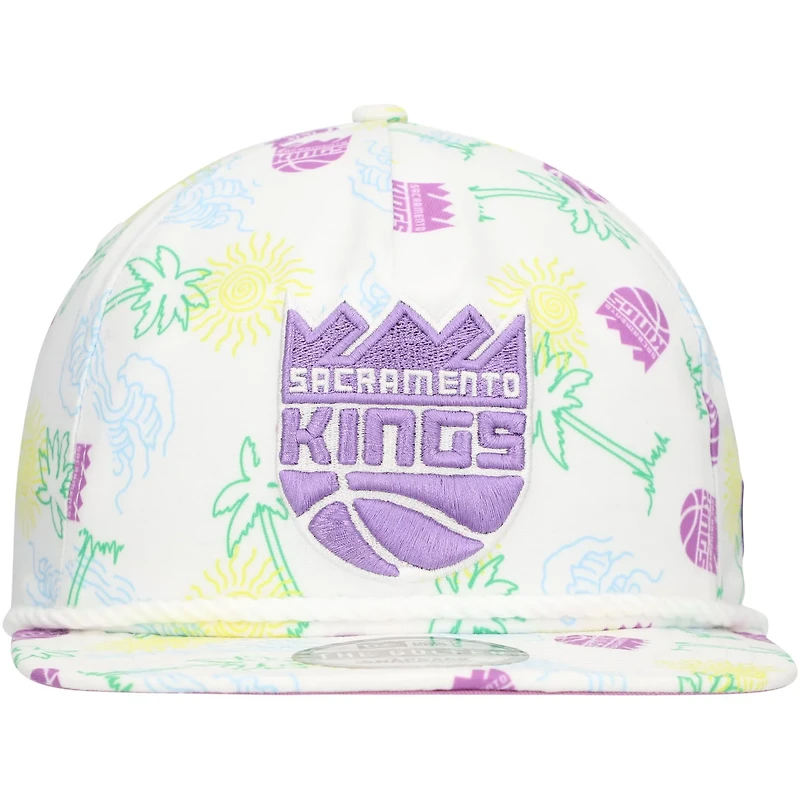 New Era Sacramento Kings Palm Trees and Waves Golfer Adjustable Hat