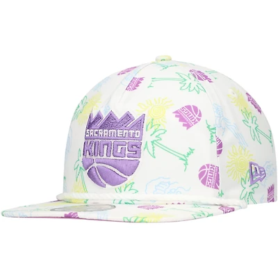 New Era Sacramento Kings Palm Trees and Waves Golfer Adjustable Hat