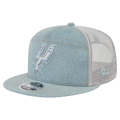 New Era San Antonio Spurs Adventure Split Panel 9FIFTY Snapback Trucker Hat