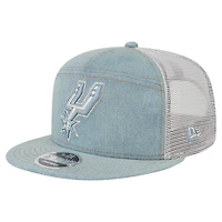 New Era San Antonio Spurs Adventure Split Panel 9FIFTY Snapback Trucker Hat
