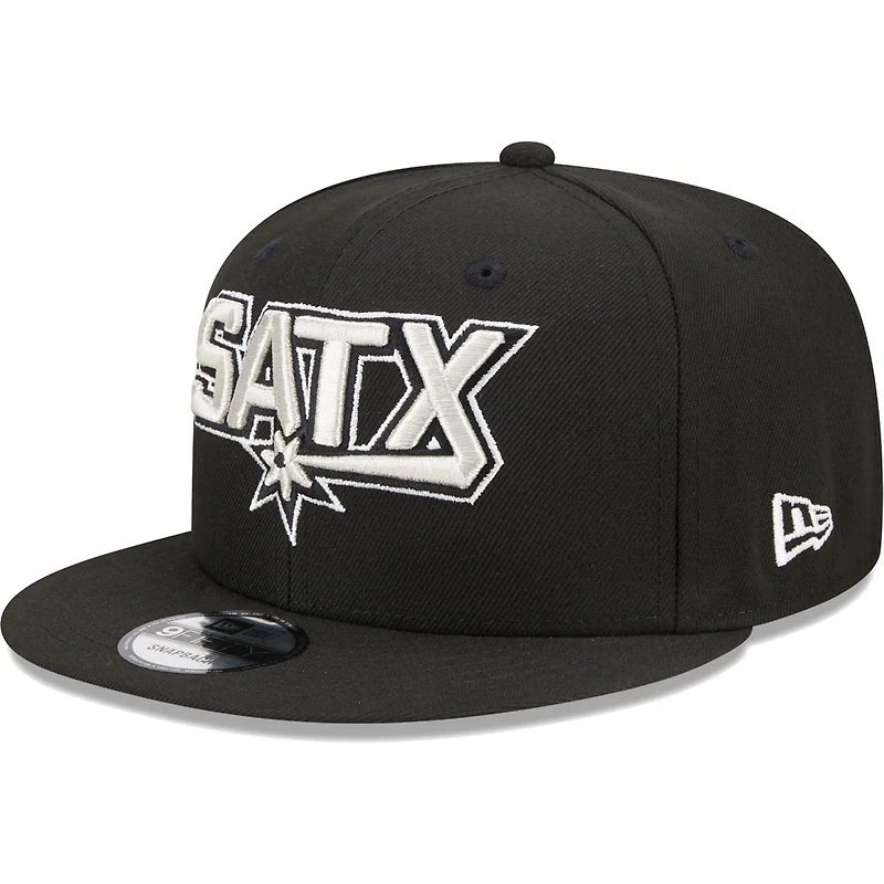 New Era San Antonio Spurs Jersey Hook Statement Edition 9FIFTY Snapback Hat