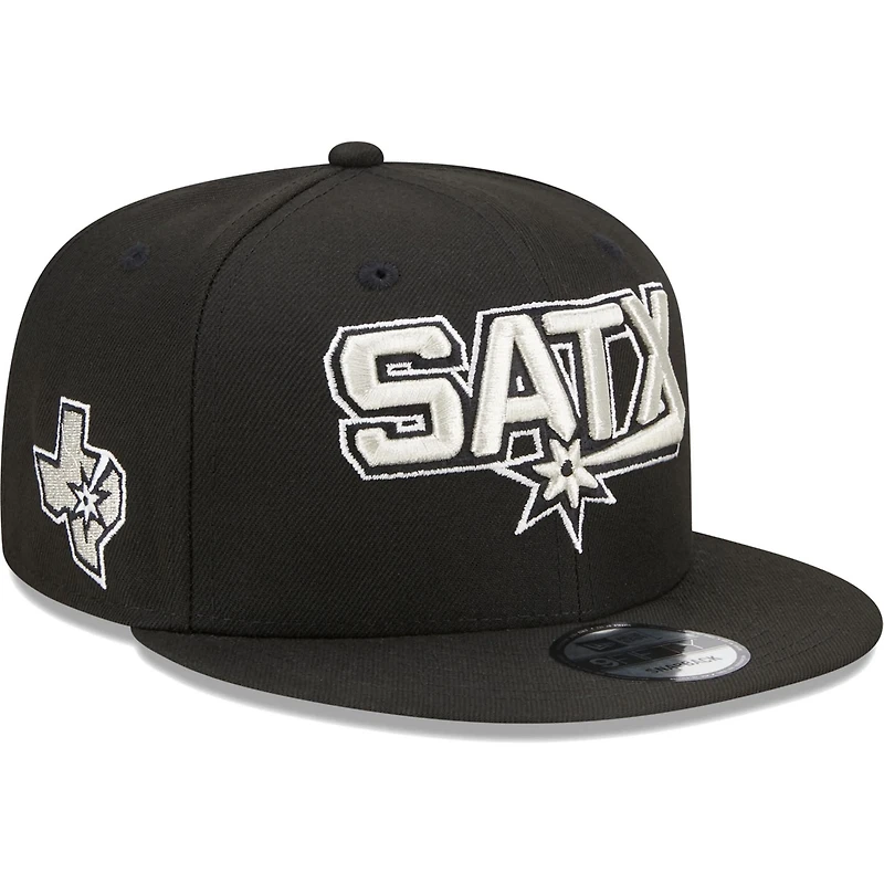 New Era San Antonio Spurs Jersey Hook Statement Edition 9FIFTY Snapback Hat