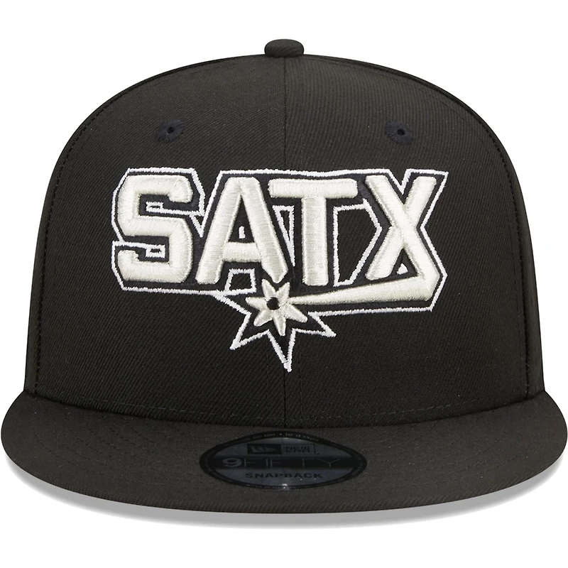 New Era San Antonio Spurs Jersey Hook Statement Edition 9FIFTY Snapback Hat