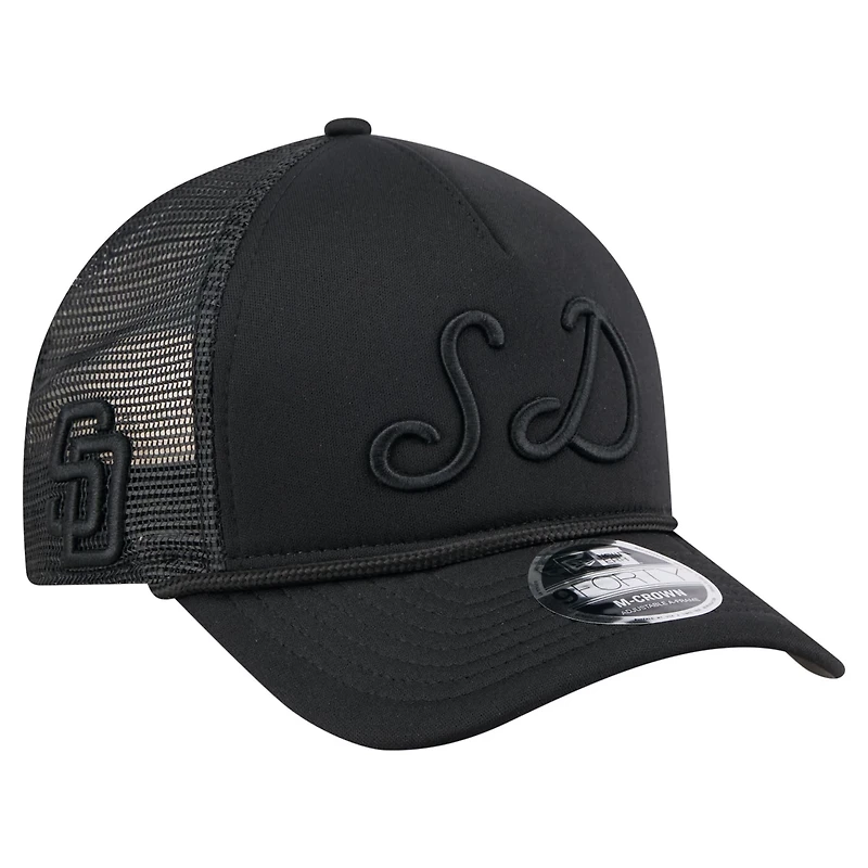 New Era San Diego Padres City Initial 9FORTY A-Frame M-Crown Adjustable Trucker Hat