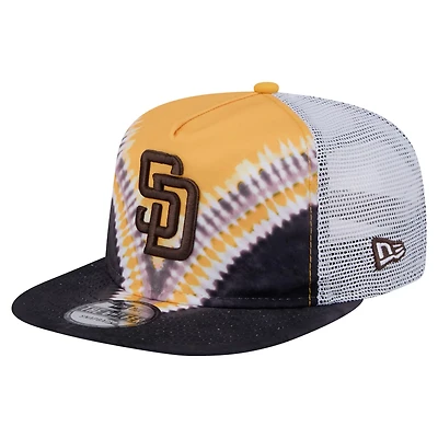 New Era San Diego Padres Tie-Dye Golfer Trucker Adjustable Hat