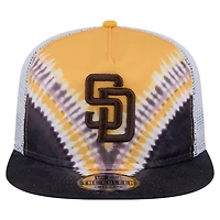New Era San Diego Padres Tie-Dye Golfer Trucker Adjustable Hat