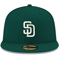 New Era San Diego Padres White Logo 59FIFTY Fitted Hat