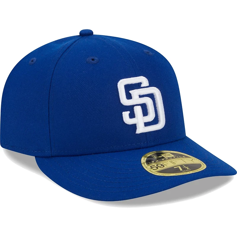 New Era San Diego Padres White Logo Low Profile 59FIFTY Fitted Hat