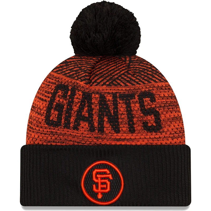 New Era San Francisco Giants Authentic Collection Sport Cuffed Knit Hat with Pom