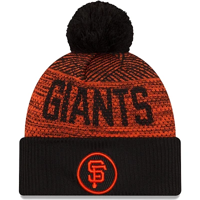 New Era San Francisco Giants Authentic Collection Sport Cuffed Knit Hat with Pom