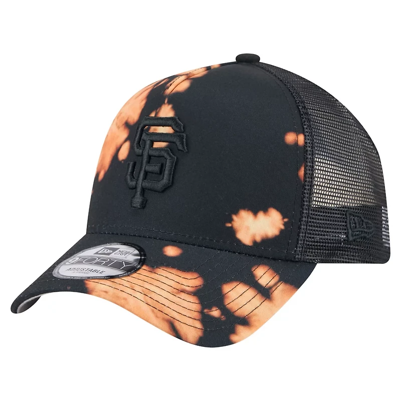 New Era San Francisco Giants Bleached A-Frame 9FORTY Adjustable Hat
