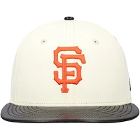 New Era San Francisco Giants Game Night Leather Visor 59FIFTY Fitted Hat