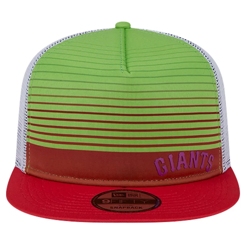 New Era San Francisco Giants Neon Horizon A-Frame Trucker 9FIFTY Snapback Hat