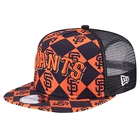 New Era San Francisco Giants Seeing Diamonds A-Frame Trucker 9FIFTY Snapback Hat
