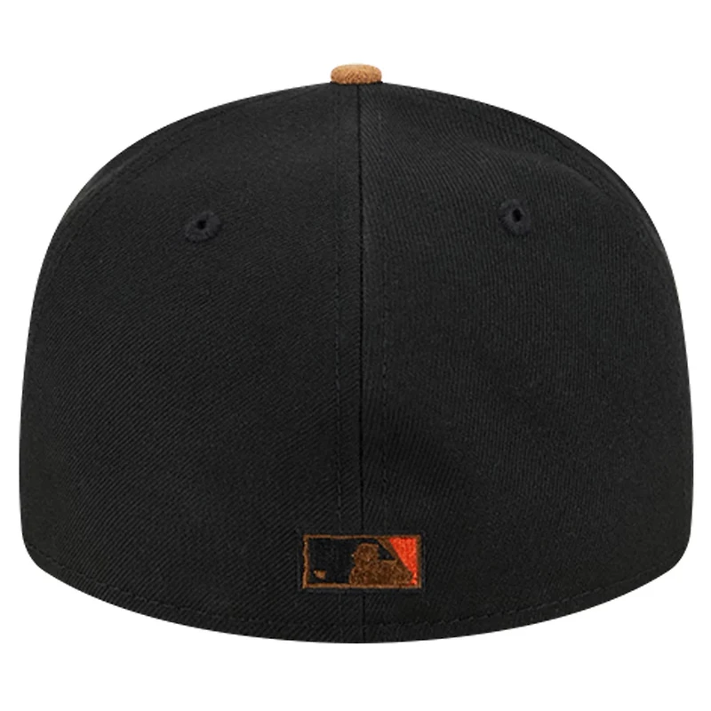 New Era San Francisco Giants Team Suede Visor Low Profile 59FIFTY Fitted Hat