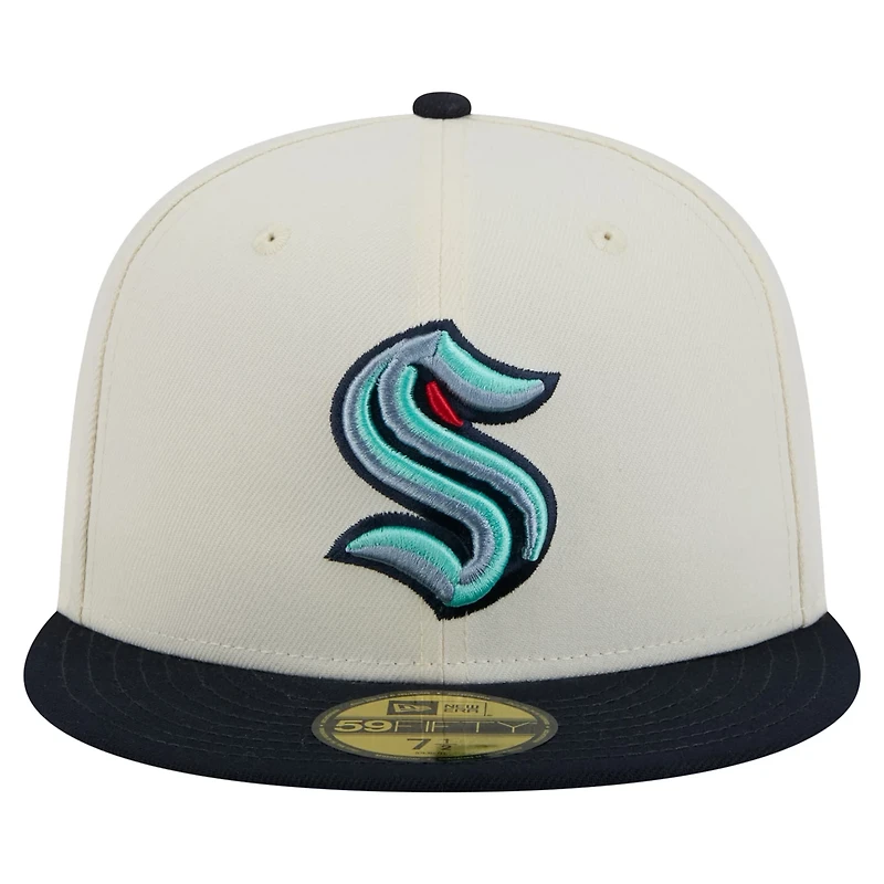 New Era Seattle Kraken Chrome Two-Toned 59FIFTY Fitted Hat