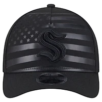 New Era Seattle Kraken Game Day Stealth Flag 9FORTY A-Frame Adjustable Hat