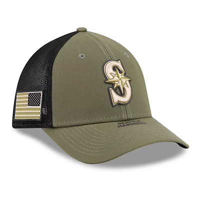 New Era Seattle Mariners 2026 Armed Forces Day 39THIRTY M-Crown Flex Hat