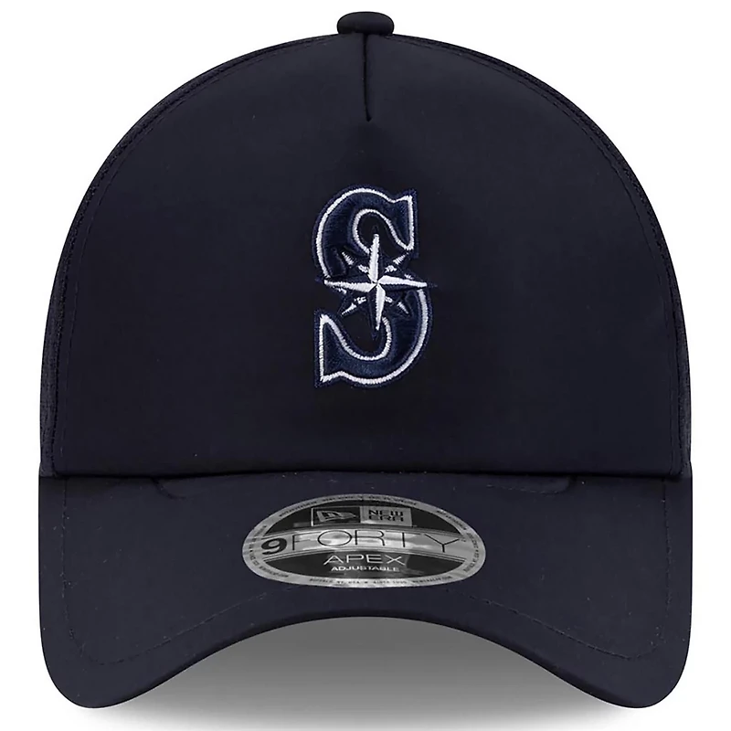 New Era Seattle Mariners 2026 Batting Practice Apex 9FORTY Adjustable Trucker Hat