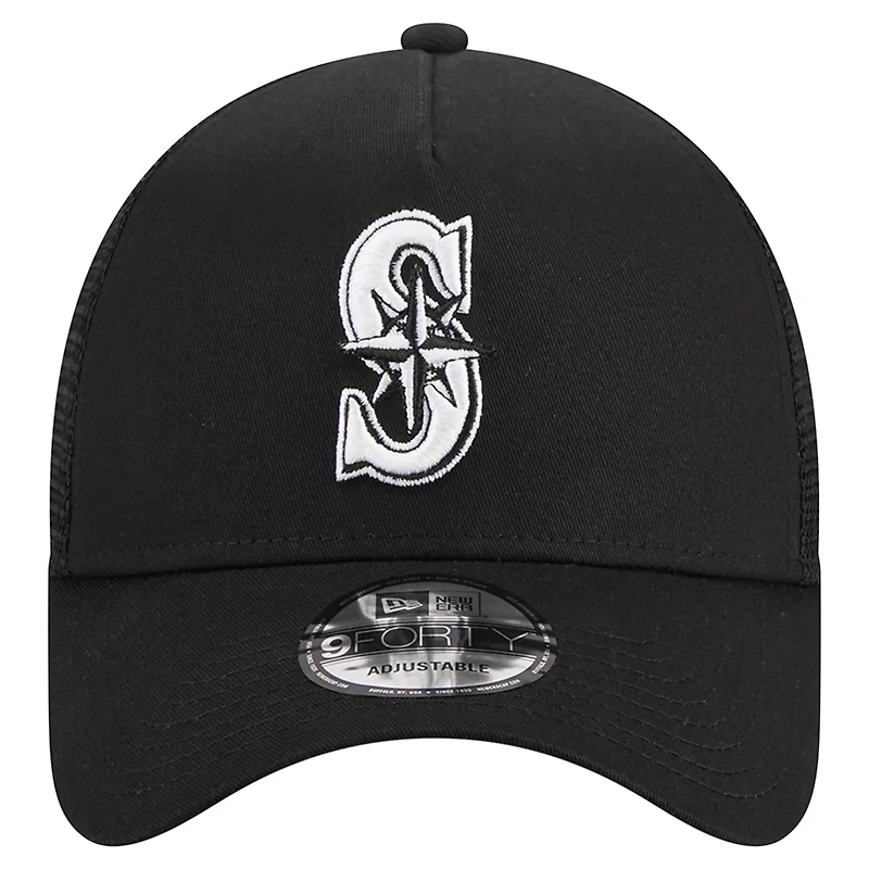 New Era Seattle Mariners A-Frame 9FORTY Trucker Adjustable Hat