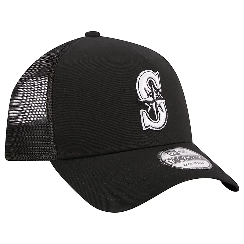 New Era Seattle Mariners A-Frame 9FORTY Trucker Adjustable Hat