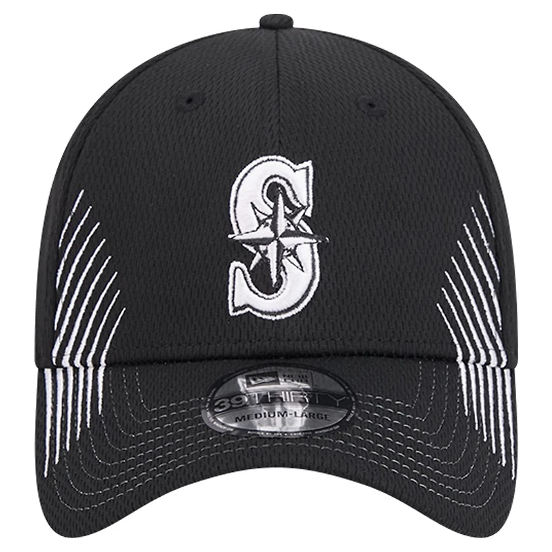 New Era Seattle Mariners Active Dash Mark 39THIRTY Flex Hat