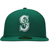 New Era Seattle Mariners White Logo 59FIFTY Fitted Hat