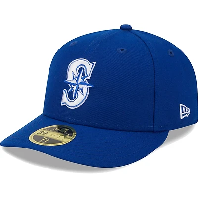 New Era Seattle Mariners White Logo Low Profile 59FIFTY Fitted Hat