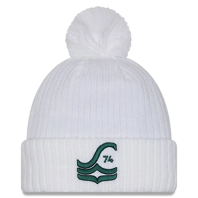 New Era Seattle Sounders FC 2025 Jersey Hook Cuffed Knit Hat with Pom